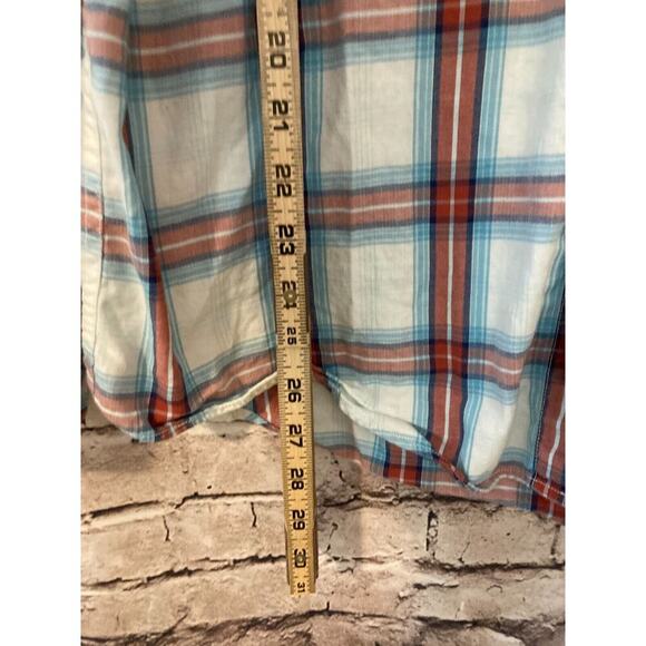 Timberland Shirt Mens Large Multicolor Plaid Button Up Regular Fit Cotton - Picture 10 of 14